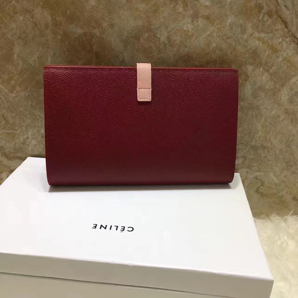 2017最新作大人気！セリーヌ コピー ストラップ長財布 17SS新色 RED